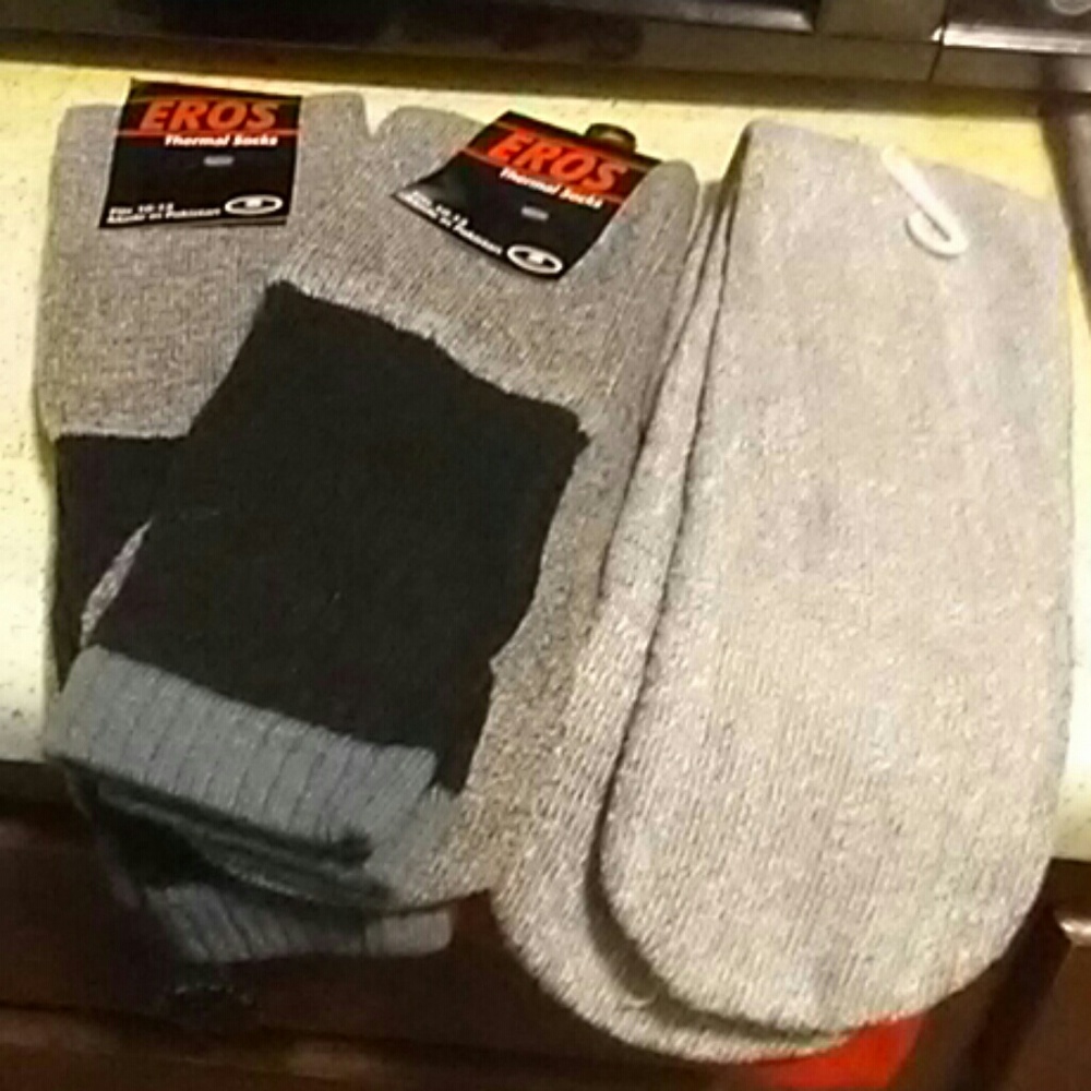 Men's Thermal Socks by EROS. Size 10-13 (SOLD)